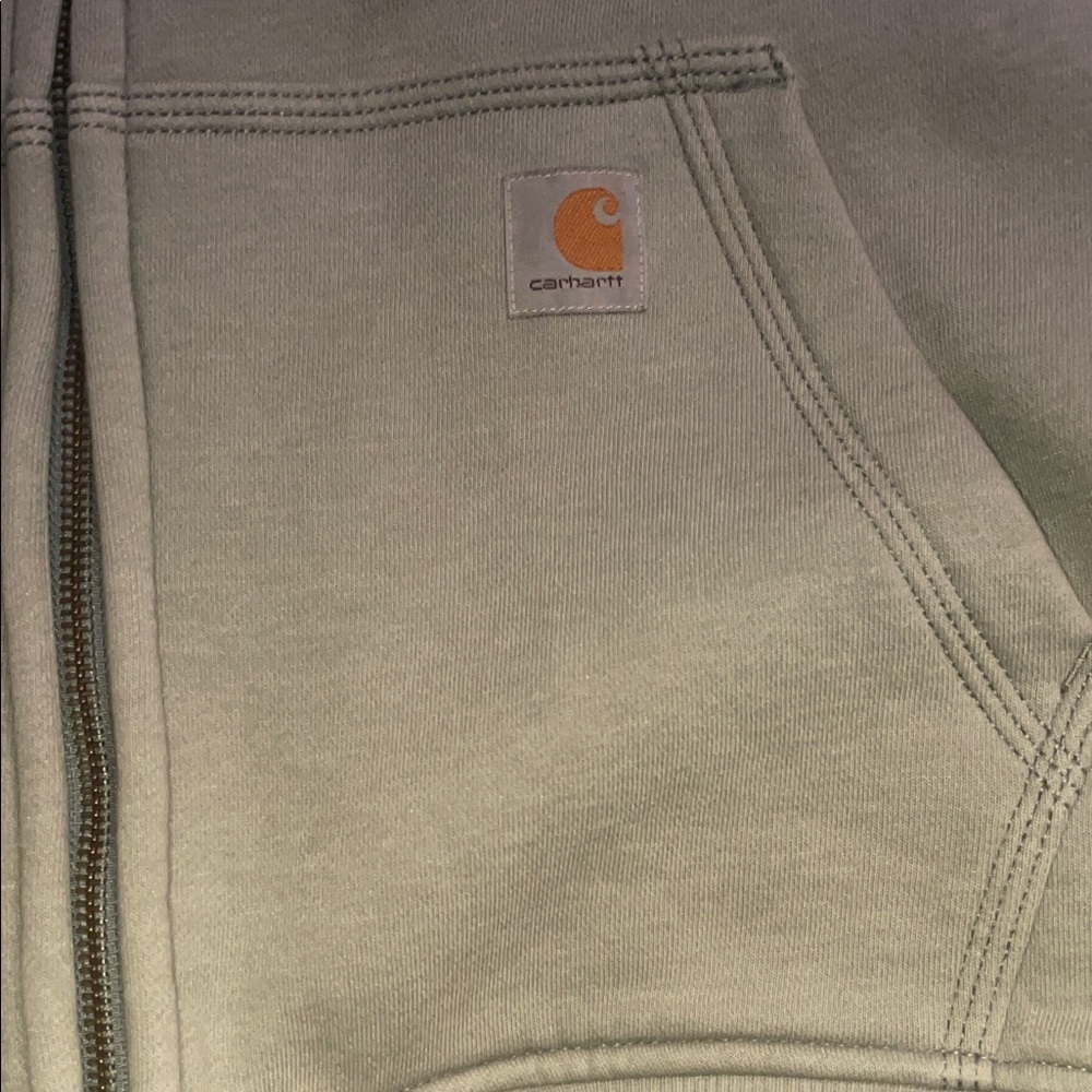 Carhartt Pale Green women’s Full-Zip Hoodie - Picture 4 of 6